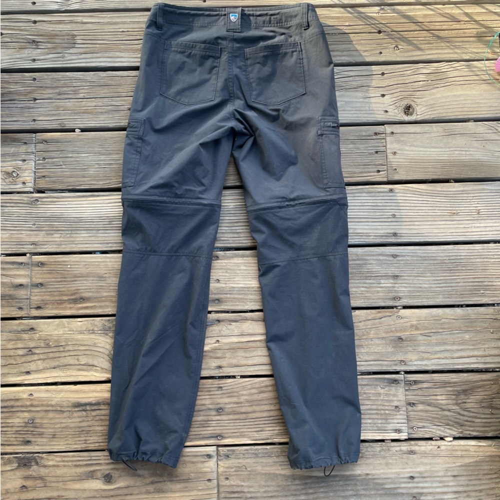 Kuhl Convertible zip-off hiking pants shorts Women's size 6 Dark Gray